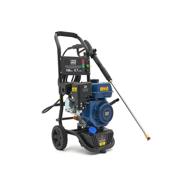 Βενζινοκίνητο Πλυστικό Υψηλής Πίεσης HBM H135617 186Bar 196cc 2