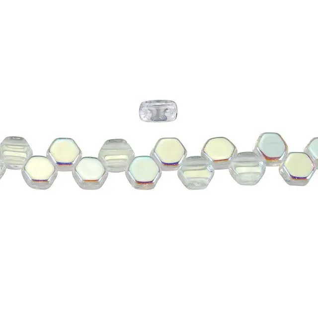 Χάντρα Honeycomb 6mm - Crystal AB ~30τεμ