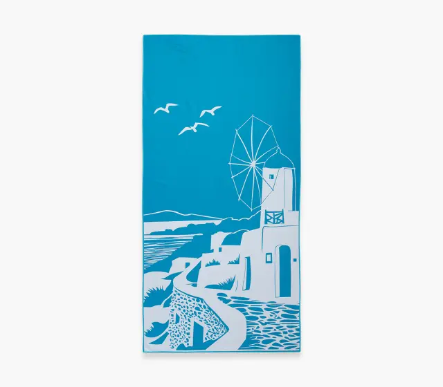 Nef-Nef Homeware Πετσέτα Θαλάσσης My Island 80x160 Blue