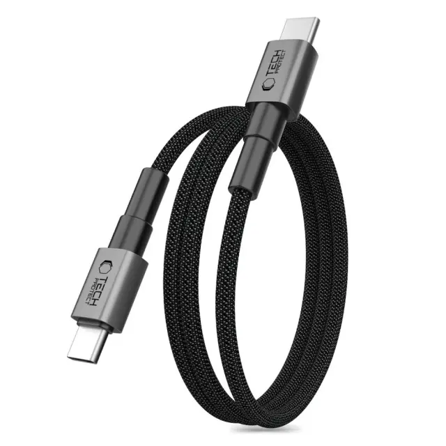 Tech-protect Ultraboost Dna Magtwist Type-c Cable Pd 100w / 5a 100cm Iron Grey