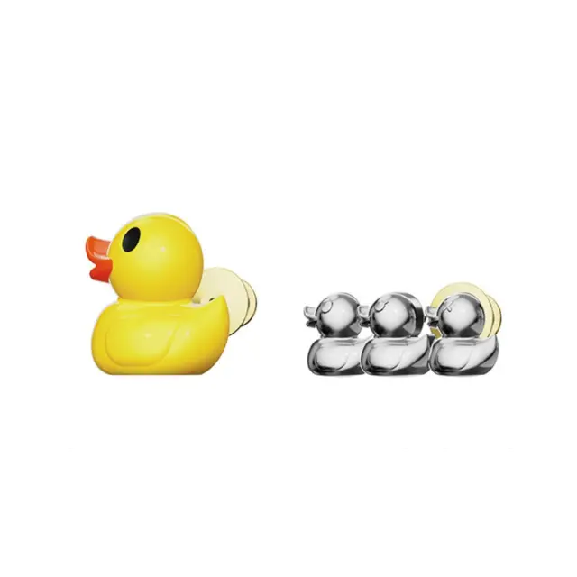 Metalmorphose Σετ 2 Καρφίτσες / 3D Metal Fashion Pins: Duck & 3 Ducklings