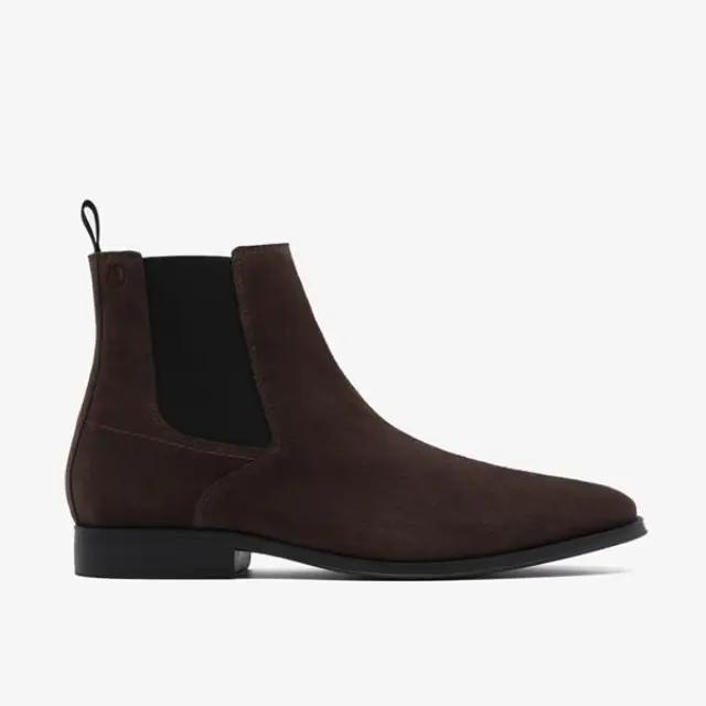 Clarks Paulton Easy Dark Brown Dark Brown Suede - 44