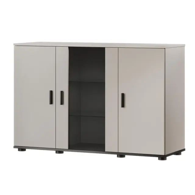 Cama SOHO chest of drawers 120x41x80 cashmere + black