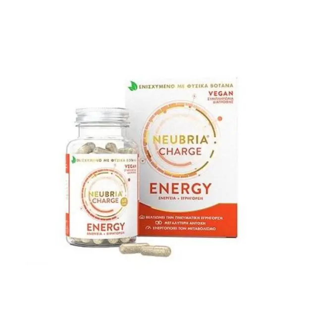 Neubria Charge Energy Συμπλήρωμα Διατροφής για Ενέργεια και Εγρήγορση, 60caps