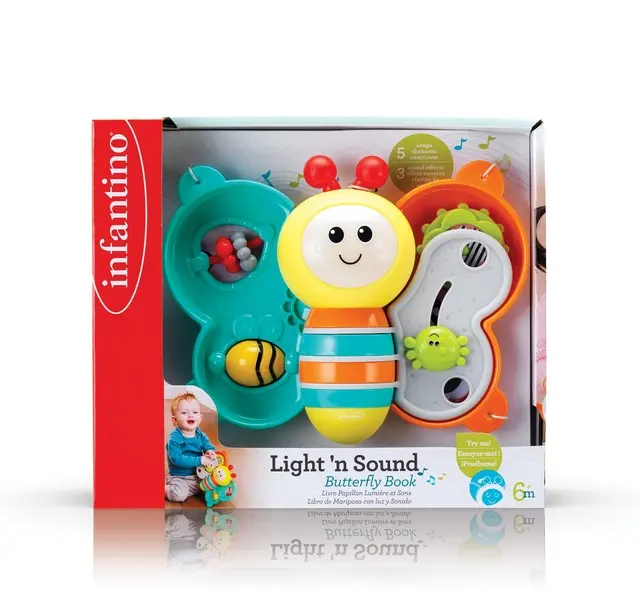 INFANTINO LIGHT'N SOUND BUTTERFLY BOOK 2