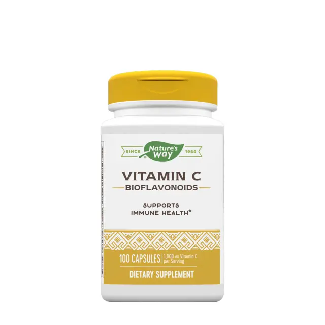 Nature's Way Vitamin C with Bioflavonoids 100 Capsules