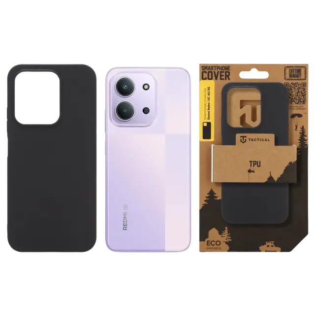 Tactical TPU Cover for Xiaomi Redmi 15C 4G/5G Black 3