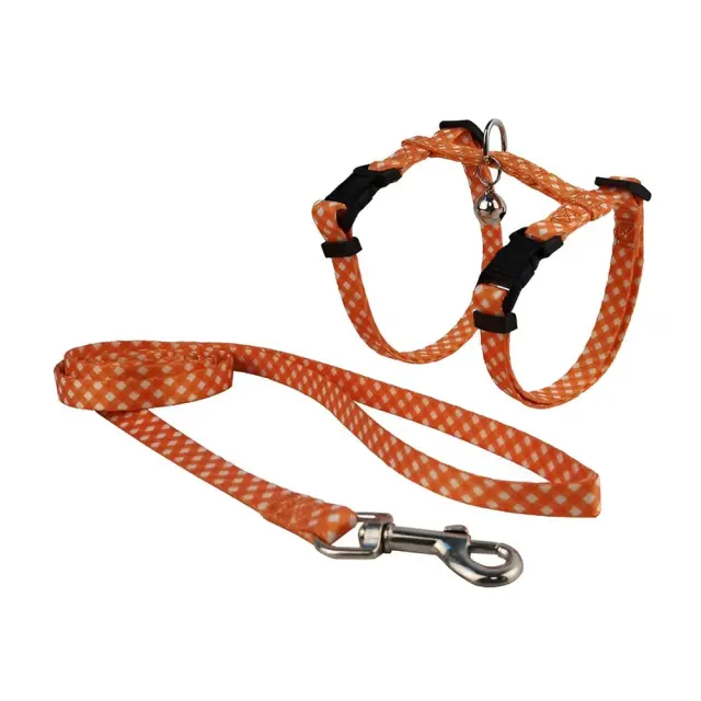 Pet Interest Σαμαράκι με Οδηγό 1m Πορτοκαλί Medium 35-55cm