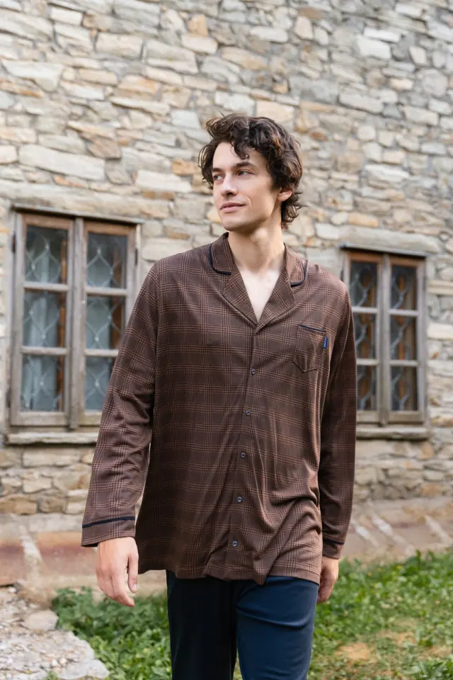 W-M743 - Type - PYJAMA BRONZE PLAID - L