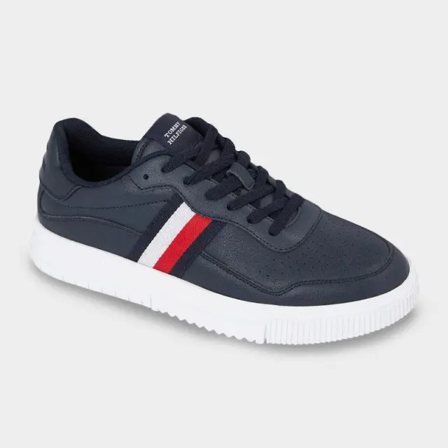 Tommy Hilfiger - Ανδρικά Sneakers Supercup Leather Stripes FM0FM04824-DW5 Μπλε Ναυτικό - 46 2