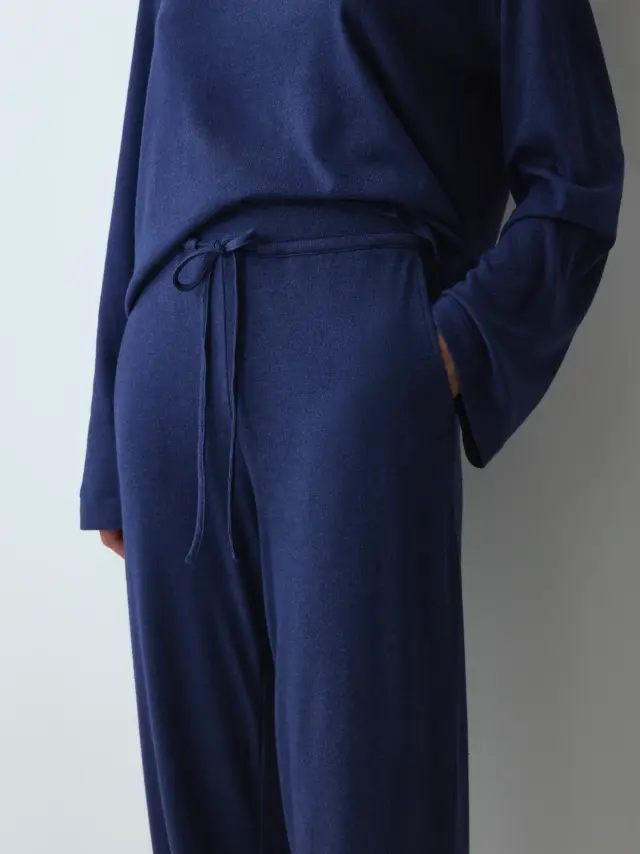 Triumph Γυναικείο Παντελόνι Πυτζάμας Cozy Comfort Cozy Trouser X 01, Χρώμα Μπλε 3