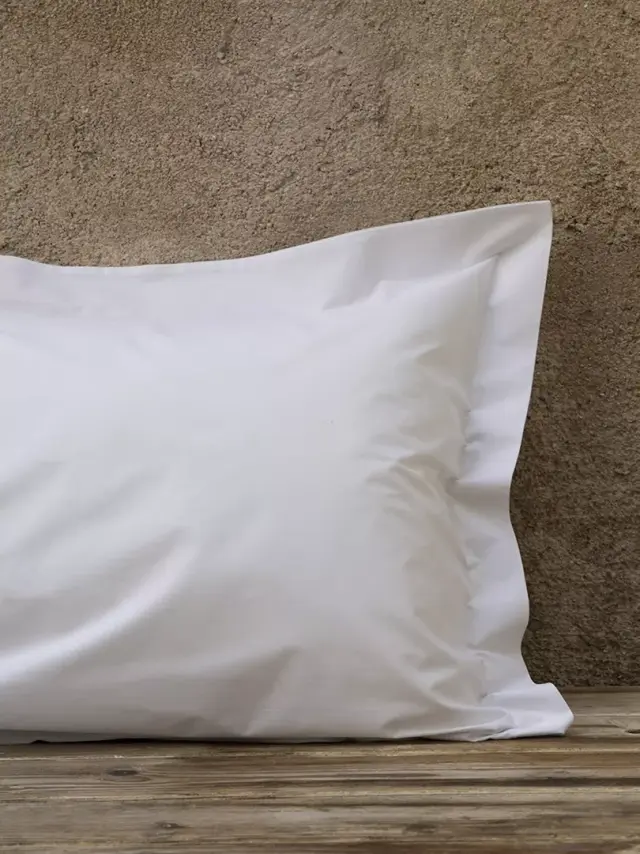 Μαξιλαροθήκη 100% Cotton, 144 T.C. Λευκό Μαξιλαροθήκη 52x73