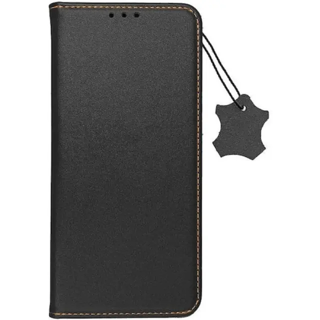 Θήκη Smart Back Cover Δερμάτινο Μαύρο (iPhone 15)
