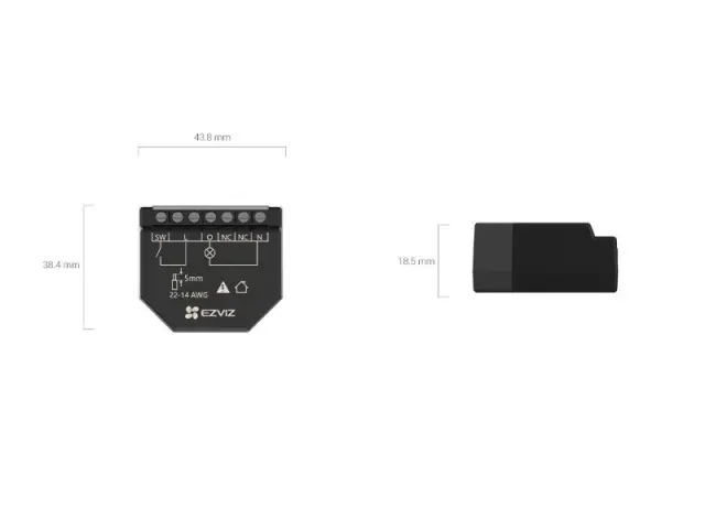 EZVIZ Smart Home Wi-Fi Relay Powered by your Voice (T35WM)