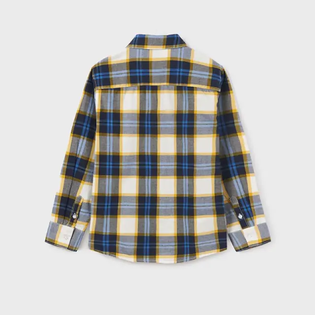 Junior 10 έως 18 ετών Πουκάμισο καρό Better Cotton μπλε - 16Ε 3