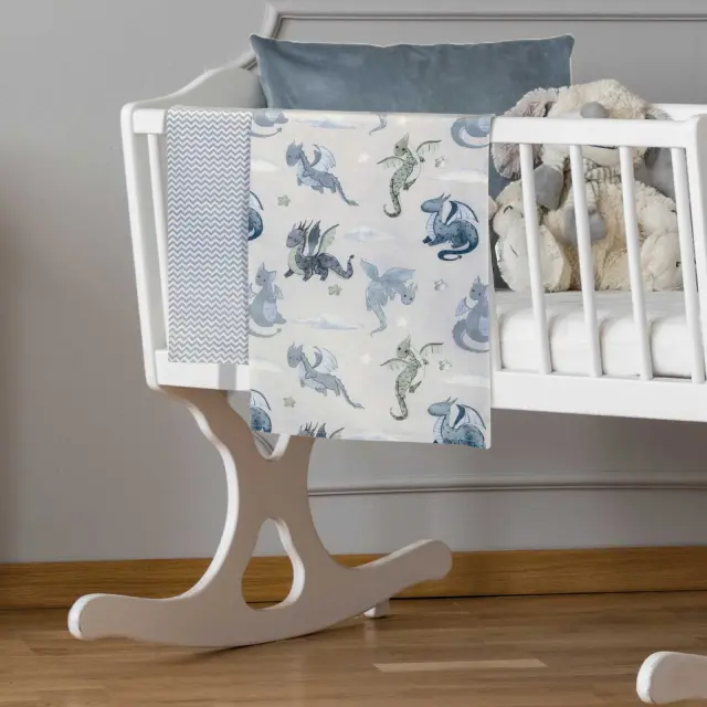 Σετ 2Τεμ Σεντόνια 70x120 Λίκνου Baby Greenwich Polo Club Essential 8863 Beige-Blue 100% βαμβακερό 2