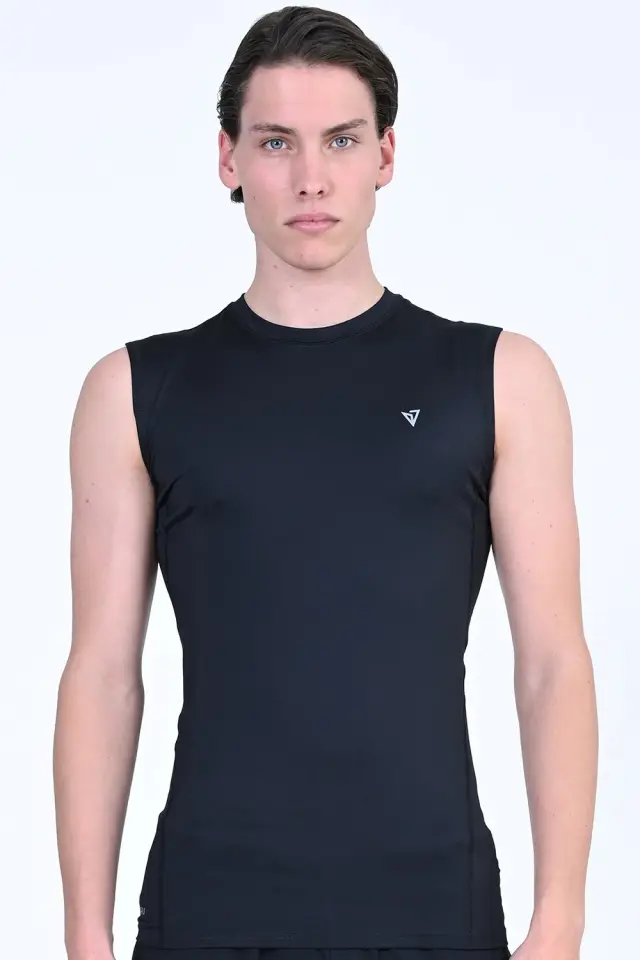 Magnetic North Compression Ανδρική Ισοθερμική Αμάνικη Μπλούζα 50032-Black