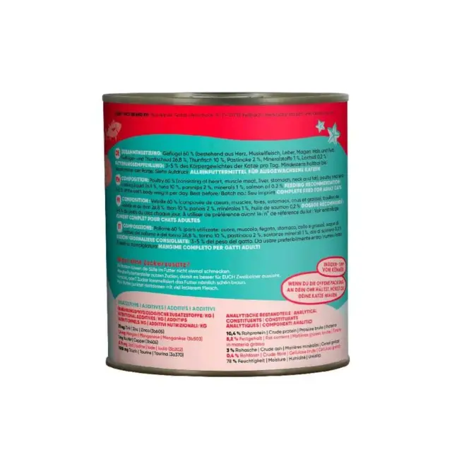 Lucky Lou LifeStage Adult Πουλερικά & Τόνος (με Παστινάκι) 800gr 3
