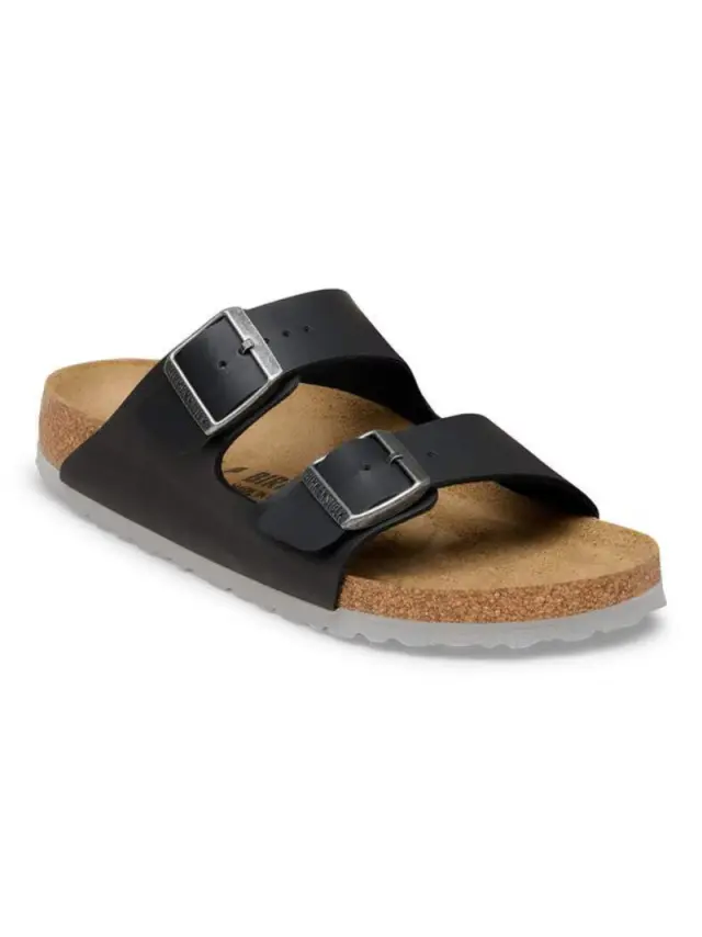 Birkenstock Πέδιλα Unisex Birko-Flor(ανθεκτικό υλικό της Birkenstock-επιτρέπει την επαφή με το νερό) Μαύρο BIR/ARIZONA 1032047 BL/GRAY - 42 2