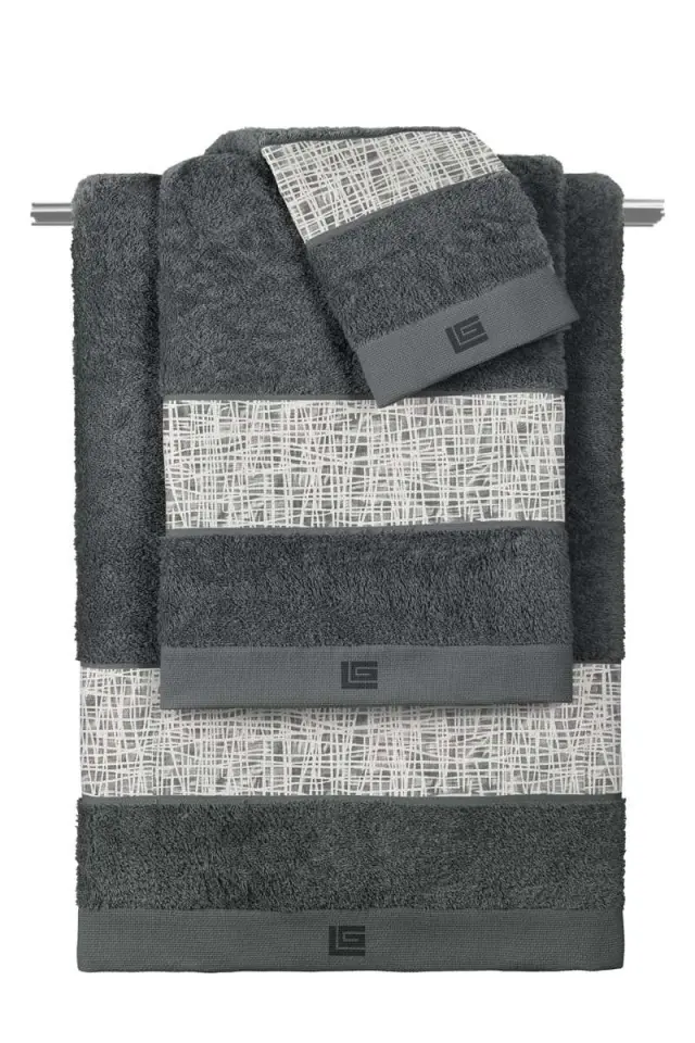 Σετ 3τμχ Πετσέτες Code Grey-Anthracite – Guy Laroche