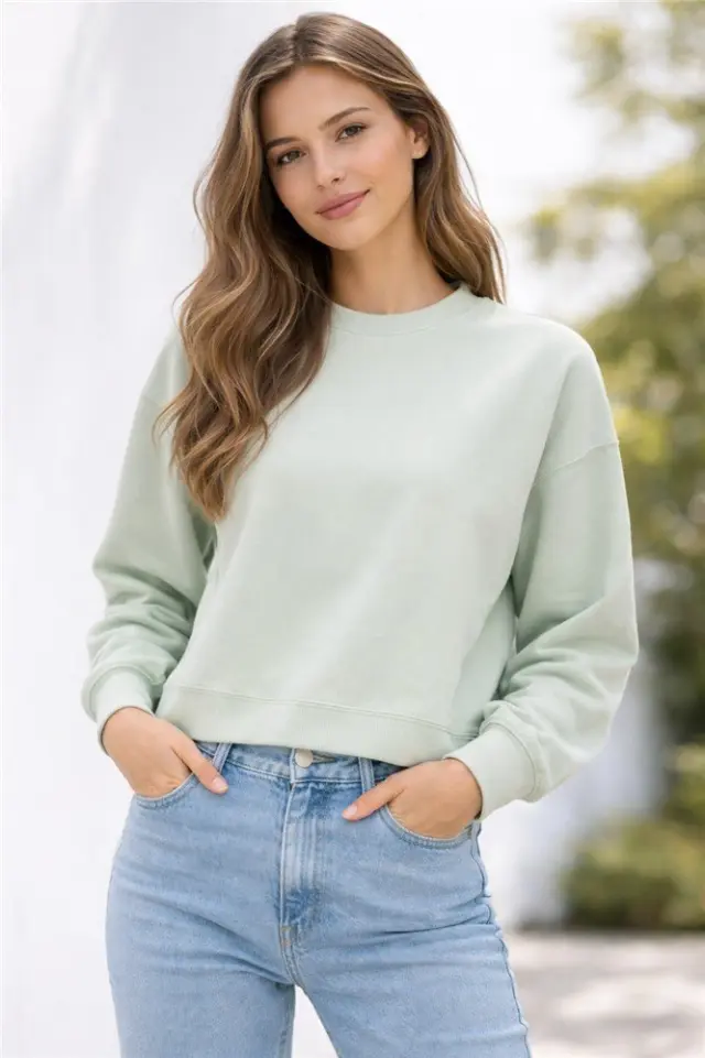 Μπλούζα φούτερ, ONLALINA SLIT ROUNDNECK SWT, Only - XL