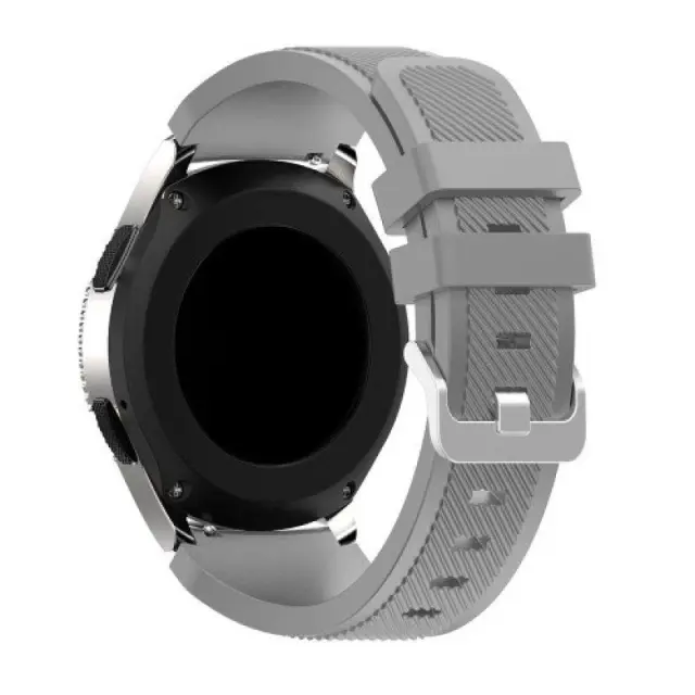 Λουράκι Σιλικόνης Twill Texture για Μπαρέτα 22mm Grey OEM