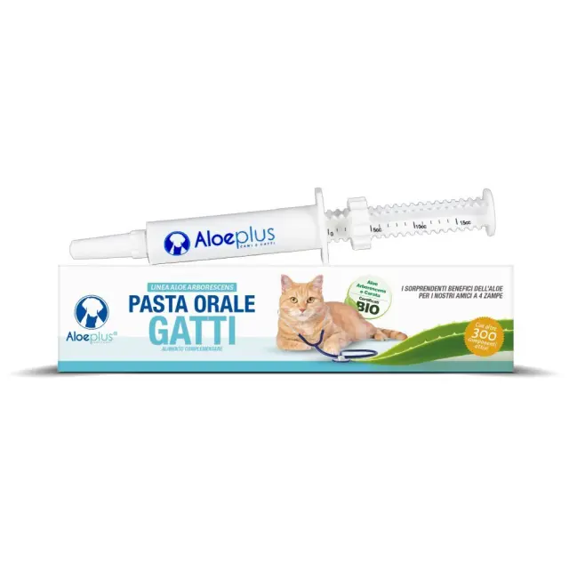 Aloeplus Στοματική Πάστα Συμπλήρωμα με Αλόη για Υγεία και Ευεξία Γάτας 15ml