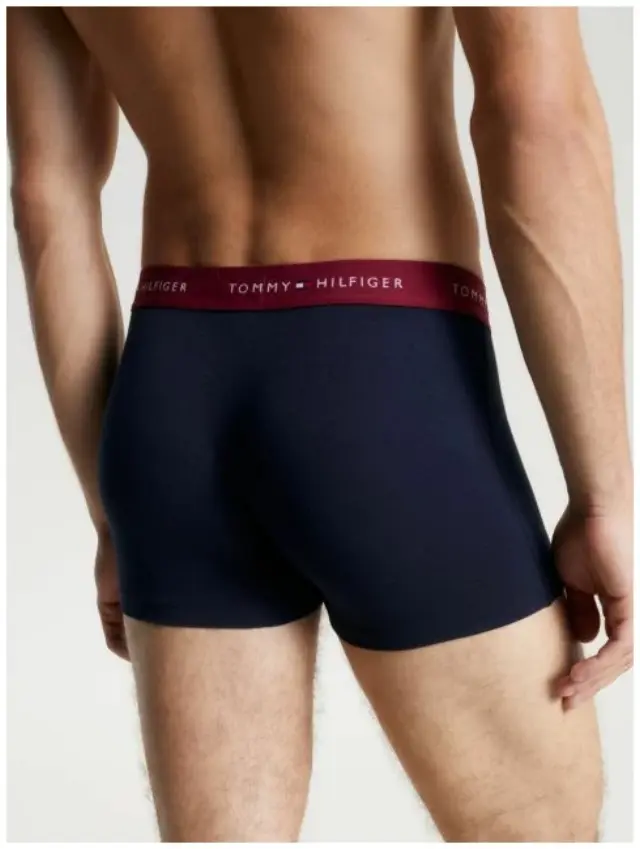 Tommy Hilfiger - Ανδρικά Μποξεράκια 3Pack Wb Trunk UM0UM02763-0SS Μπλε Ναυτικό - S 3