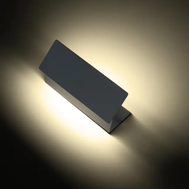 LED SMD WALL LUMINAIRE 7W 265LM 190° 230V AC 3.000K DARK GREY CRI80 IP54 30.000HRS / LG1201G 2