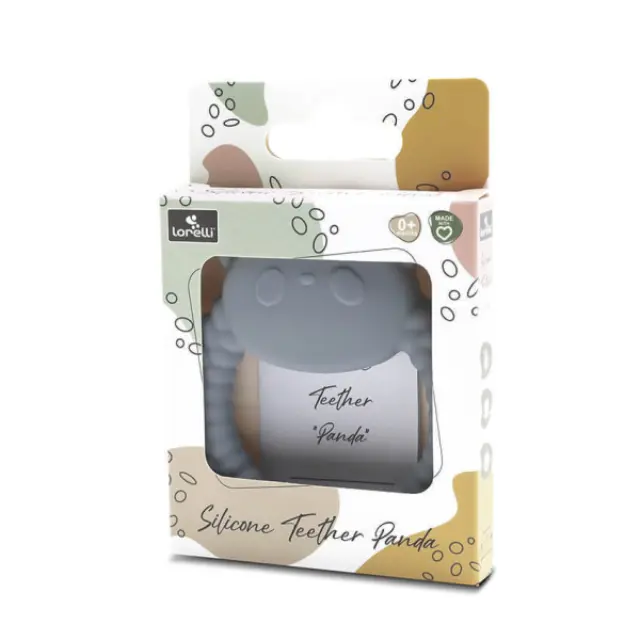 Lorelli Μασητικό Σιλικόνης Panda Grey 10210870003 2