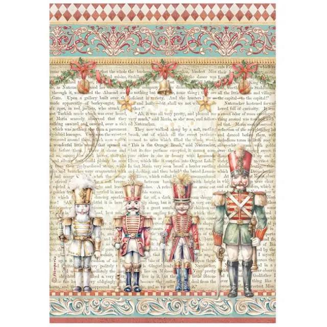 Stamperia Ριζόχαρτο για Decoupage - The Nutcracker Soldiers - A4