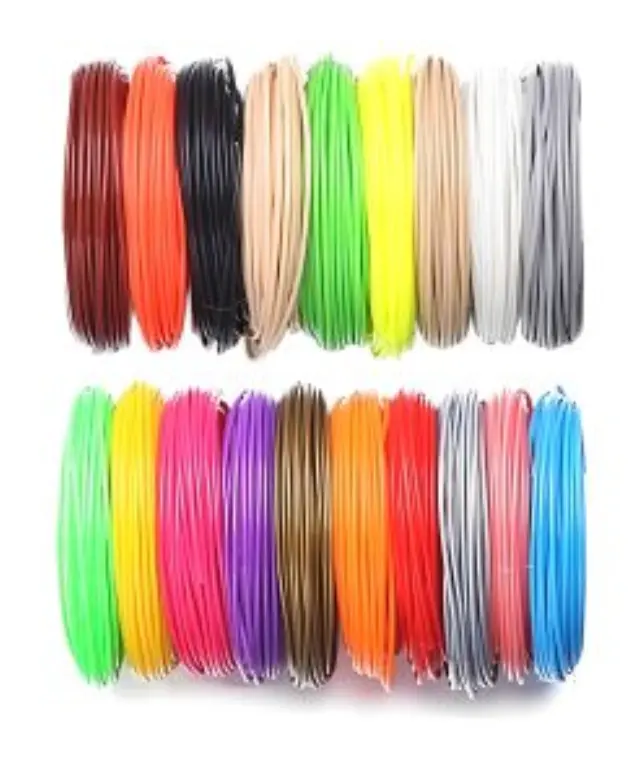 Νήματα PLA για 3D Pen Τρισδιάστατης Εκτύπωσης 1,75mm 10m Σετ 20τμχ Πολύχρωμα