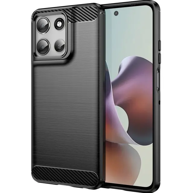 Techsuit® Carbon Θήκη για Motorola Moto G56- Black
