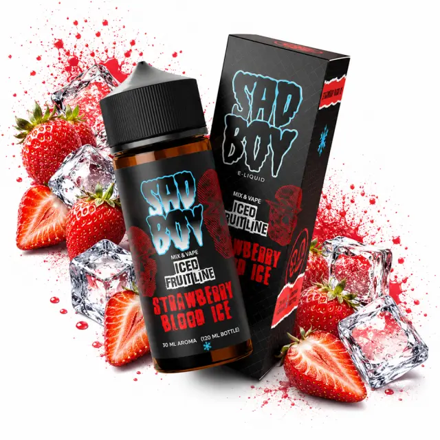 Strawberry Blood Iced 30ml (120ml) - SadBoy Flavorshots