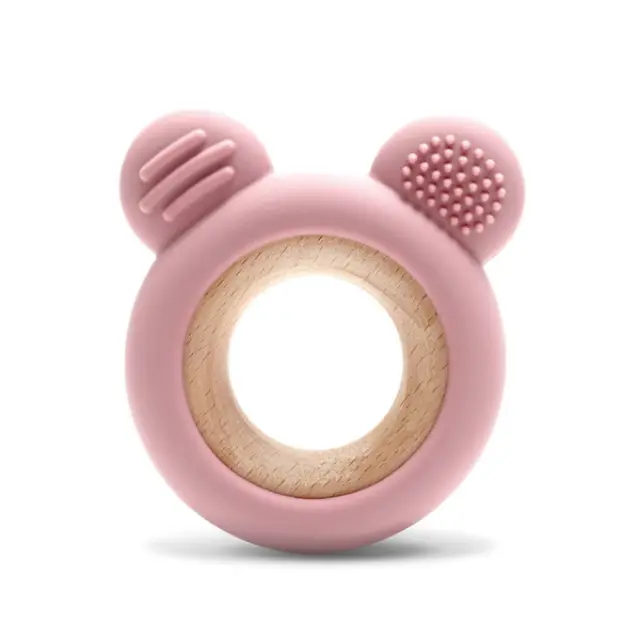 Lorelli Μασητικό Σιλικόνης Bear Deep Pink 10210910002