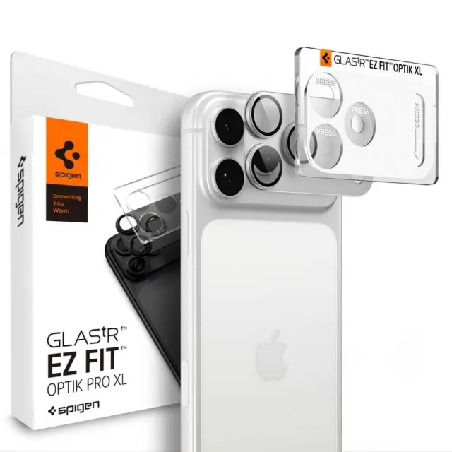 Spigen Optik Pro Xl Glas.tr Ez Fit Camera Protector iPhone 18 Pro Silver