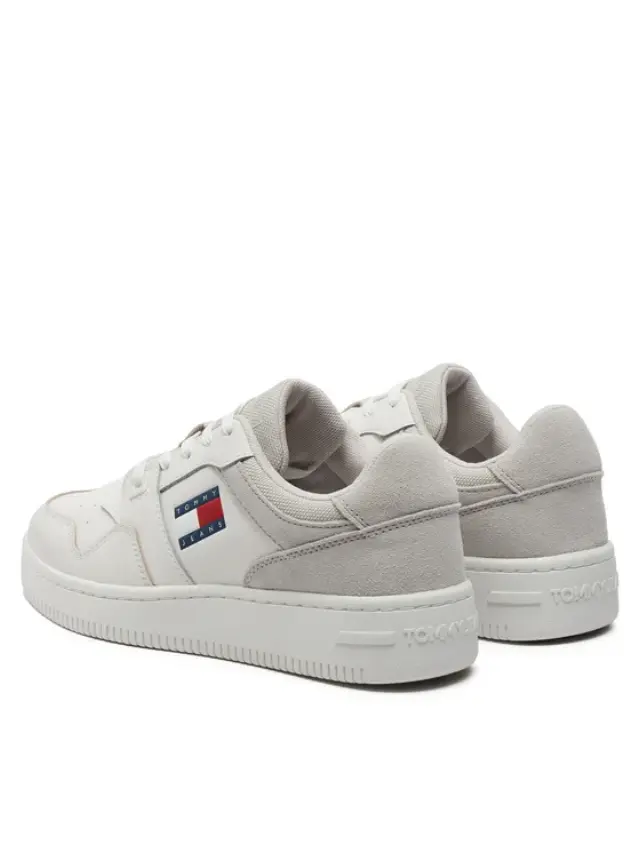 Tommy Hilfiger - Γυναικεία Sneakers Retro Basket Mix EN0EN02653-P06 Λευκό 3