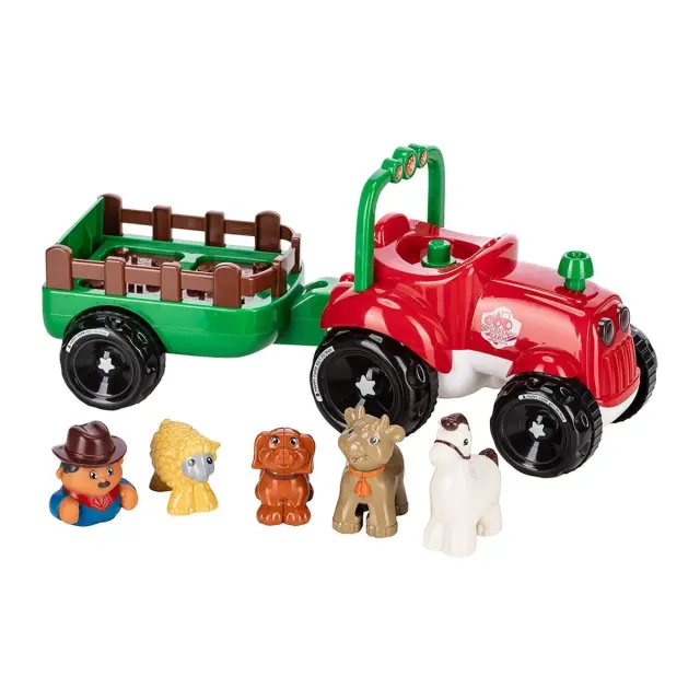 FreeON Free2Play Fun Tractor Τρακτέρ με Καρότσα και 4 Ζωάκια 12+ Μηνών 3
