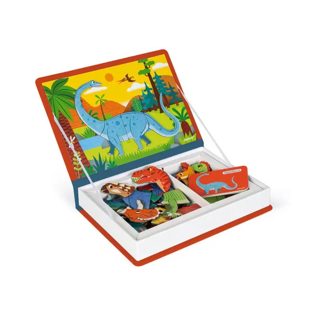 JaNod - MagNetibook - DiNosaurs MagNetibook - 40 magNets (LKJ2590) - Toys 2