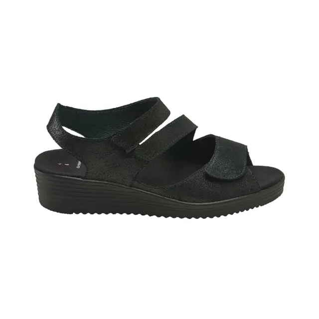 Solidus Πέδιλα Γυναικείο δέρμα Μαύρο SOL/50005 SCHWARZ