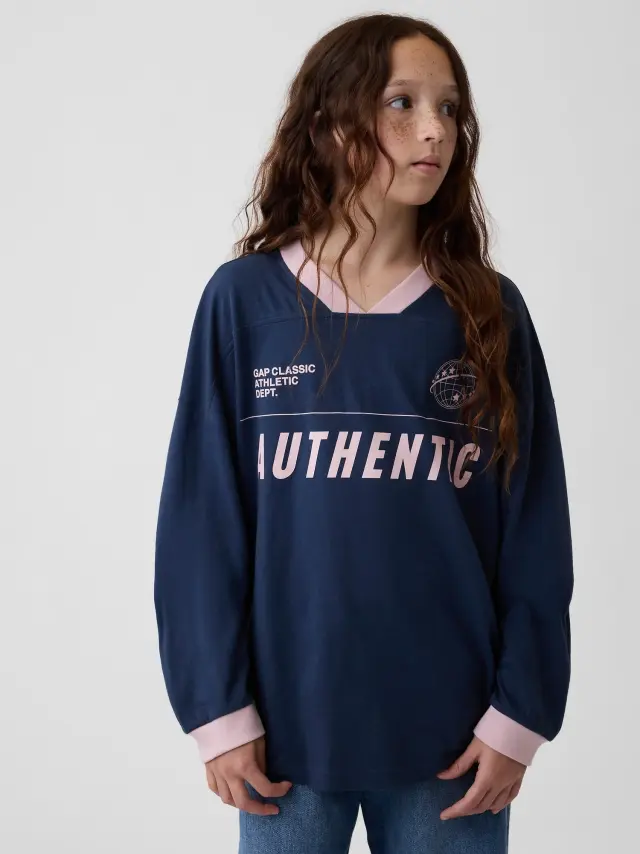 Παιδική Μπλούζα Oversized Athletic VINTAGE NAVY 635