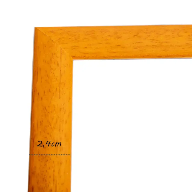 κορνίζα ξύλινη για πτυχίο δίπλωμα κ.λ.π 21X 29,7cm - Α4 χρώμα κίτρινο Κ41/011 2