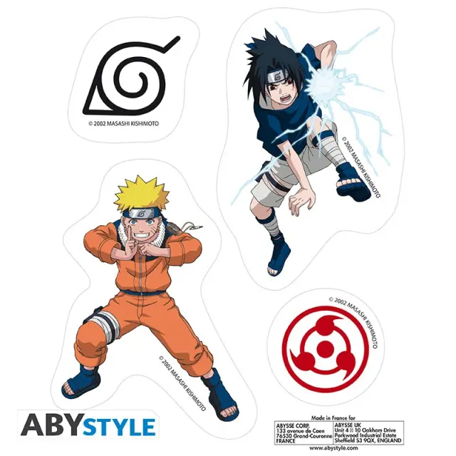 Αυτοκόλλητα NARUTO - Stickers - 16x11cm/ 2 sheets - Team 7- ABYDCO869