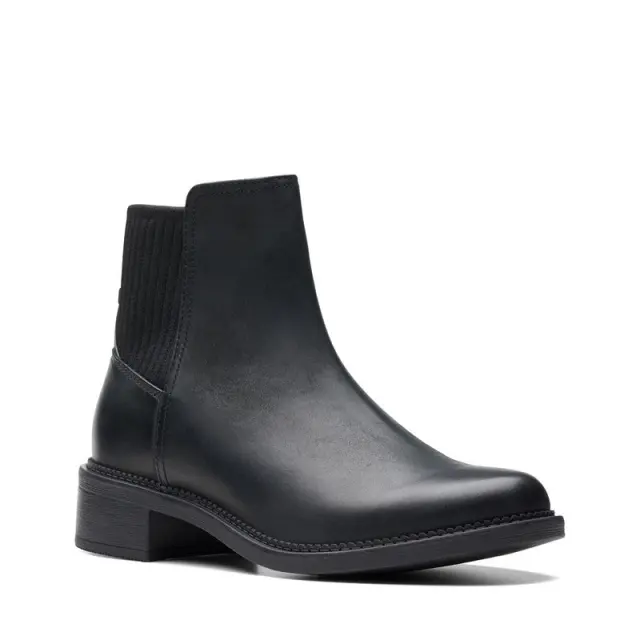 Clarks Maye Palm Black Black Leather - 37 3