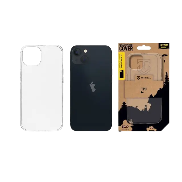 Tactical TPU Cover for Apple iPhone 14 Transparent 3