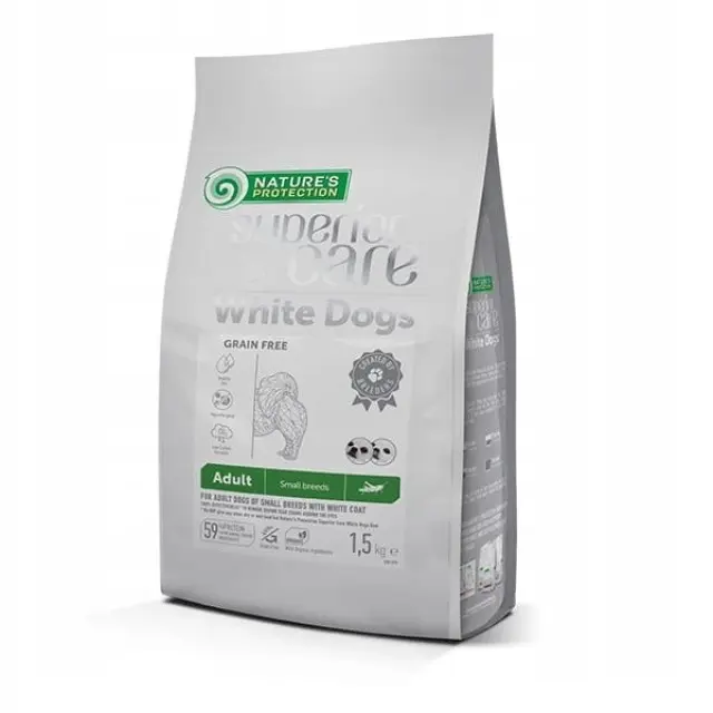 Nature’s Protection Superior Care White Dogs Grain Free Adult Small Insect με Πρωτεΐνη Εντόμων 1.5kg