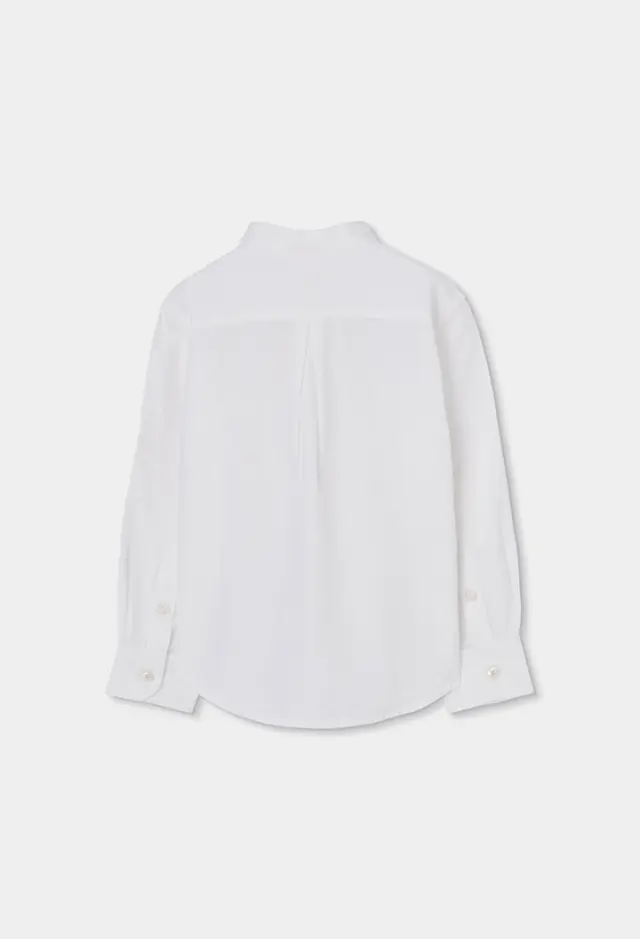 Boboli Linen πουκάμισο μακρυμάνικο για αγόρι 863030-1100 2