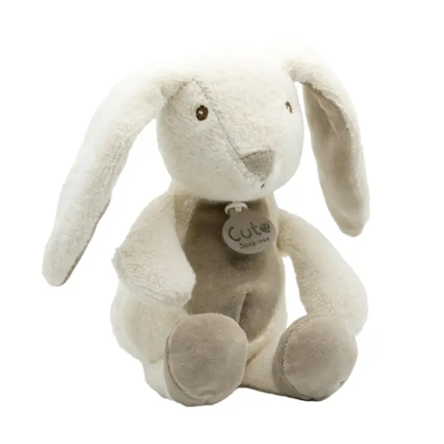 Λούτρινο Εκρού Κουνελάκι Organic Cotton Blend 18cm - CUTE
