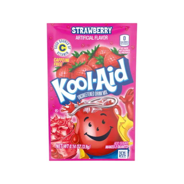 Kraft Kool-Aid Drink Mix Powder Strawberry 3.9gr