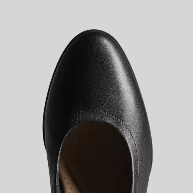Clarks Freva55 Court Black Black Leather - 38 3